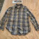 Cabin creek  S small‎ shirt women blue long sleeve plaid top button down 020901 Photo 1