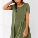 Silence + Noise Urban Outfitters  army green pleated swing dress size small Photo 2