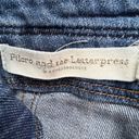 Pilcro  Anthropologie Jeans Womens 27 Blue Patchwork Slim Boyfriend High Rise Photo 10