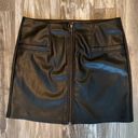 Bevello Black Faux Leather Skirt Photo 2