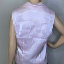 Dress Barn Collection Sleeveless Button Down Blouse Crystal Buttons Pink 10 Photo 5