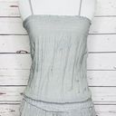 Max Rave Grey Dropped Waist Ruffled Tunic Top XS Photo 0