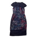 Betsey Johnson  navy blue lace cocktail midi dress size 2 Photo 12