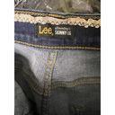 Lee  Womens Skinny Jeans 12 Med Stretchy Fit  Dark Denim & Raw Hem Slimming 33285 Photo 8