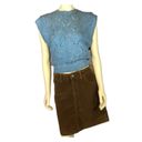 Gap  jeans stretch Brown Corduroy Mini skirt size 6 Photo 2