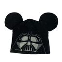 Disney  Parks Star Wars Darth Vader Mickey Ears Knit Black Beanie Hat Cap OS Photo 4