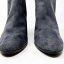 American Eagle [] Gray Faux Suede Perforated Chunky Heel Ankle Boots NWT Size 9.5 Photo 3