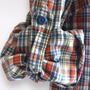 Tommy Hilfiger Long Sleeve Shirt Half Button Plaid Sailing Top XL Photo 9