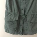 First Love Womens Cargo Military‎ Vest Green Size Large Photo 4