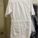 American Eagle Outfitters White Short Sleeve Denim Romper Photo 3