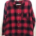 Full Tilt Women’s  for Tillys red and black Buffalo plaid cotton flannel size XL Photo 0