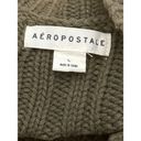 Aeropostale  Boho Style Olive Green Crop Top Cardigan Sweater Size L Photo 5