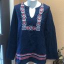 The Moon Ella blue embroidered long sleeve blouse Photo 2