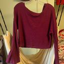 Anthropologie Plum Bell Sleeve Top Photo 0