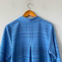 Habitat  Blue Button Front Lightweight Blazer Size Medium Photo 6