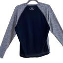 Under Armour  Black Gray Long Sleeve Lightweight Crew Neck Athletic Shirt Size L Photo 1