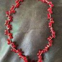 Source Unknown Y2K cherry Bubble Bead Wired Silver Thread Necklace Vintage No Brand Photo 0