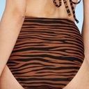 Kona Sol NWT-  Brown & Black Zebra High Waist Bikini Bottoms Photo 1