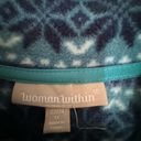 Woman Within  Blue & White Snowflakes Fleece Vest size 1X Photo 2