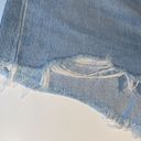 Levi’s jean shorts 501 fitted high rise button fly distressed fray denim‎ Photo 2