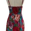 Xhilaration  Women’s Size XS Floral Dress Smocked Back Red Blue Multicolor #11•4 Photo 3