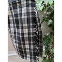 Anne Klein  Women's Black/ White Wool & Nylon Pleated Knee Length Skirt Size 6 Photo 4