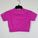 Halara  Pink Seamless Flow Raglan Short Crop Shirt Size Small Photo 1