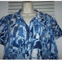 Christopher & Banks  linen/rayon tropical print blouse PL Summer beach Photo 1