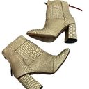 FREEBIRD by Steven  White Snake Joey Back Zip
Ankle Bootie Size 9 Photo 2