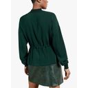 Ted Baker  Biianka Forest Green Cinch Waist Zipper Front Utility Blouse size 1 / Photo 2