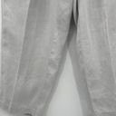 J.Jill  Pure 100% Linen Drawstring Waist Cropped Pants French Gray Size Medium Photo 2