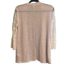 Maurice's  Cream & Lace Sleeve Bohemian Cardigan Size Medium Photo 1