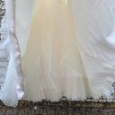 Oleg Cassini  Cap Sleeve Illusion Wedding Dress size 14 Photo 12