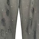 n:philanthropy  Rhinestone Distressed Jogger Sweatpants Black Size Medium Photo 4