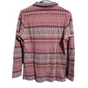 Woolrich  Aztec Print Quarter Zip Pullover Jacket Top Medium Womens M Cotton Photo 1