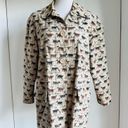 Vintage 90s Western Jacket Medium Neutral Cotton Made in the USA Horse Print Photo 1