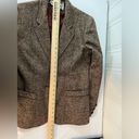 Brooks Vintage Bobbie  Brown Tweed Blazer Size 9 / 10 EXCELLENT Retro Business Photo 5