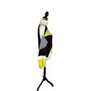 ALC Frank A.L.C. Angelou Sweater Yellow Black White Colorblock Turtleneck Long Sleeve Top Photo 9