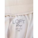 Loft  Womens Sleep Sz XS Jogger Pants Loungewear Pajama Sleepwear Cream Pockets Photo 6