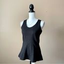 Krass&co RW &  | Black Textured Sleeveless Peplum Top Sz XS Photo 2