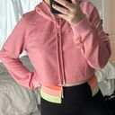 superdown  Women’s Medium Pink Cropped Hoodie Photo 5