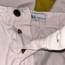 ZARA Size 4 High Waisted Button Down Fly Pale Pink Ankle Length Jeans Photo 5