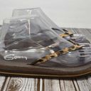 Savvy  Rorie Women's Size 7 Brown/Tan Thin Strap Sandal Flip Flop Thong Photo 3