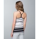 Lululemon  Power Y Tank *Luon Groovy Stripe Black 6 Photo 1