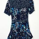 Parker  Talisa Black Combo Floral Surplice Fit & Flare Mini Dress Size 0 Photo 3