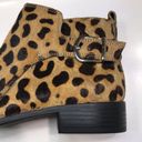 Steven By Steve Madden  Women’s Cavi Calf Hair Leopard Print Heeled Ankle Booties Photo 8