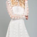 Selfie Leslie NWT  Lace A-line Mock Keyhole Boho Bridal Photo 0