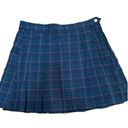 American Eagle AE Plaid Pleated Skirt BLUE SIZE 14 HIGHEST RISE NWT Photo 4