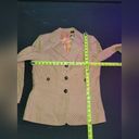 Dana Buchman  Womens Beige Striped 100% Cotton Single Breasted Blazer Jacket 12 Photo 14