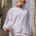 Daily Drills Terry Oversized Crew White M/L Photo 0